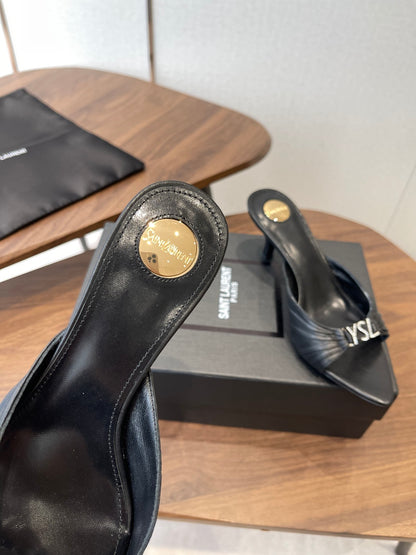 Saint Laurent Pointed-Toe Stiletto Mules – 26SS