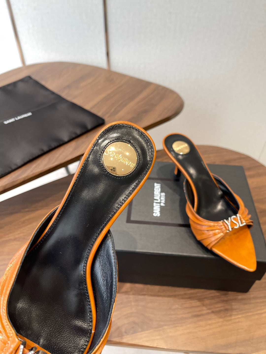 Saint Laurent Pointed-Toe Stiletto Mules – 26SS