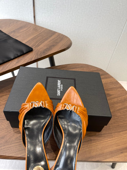 Saint Laurent Pointed-Toe Stiletto Mules – 26SS