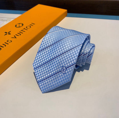 Louis Vuitton ECU Jacquard Silk Tie
