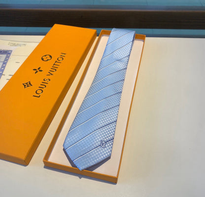 Louis Vuitton ECU Jacquard Silk Tie