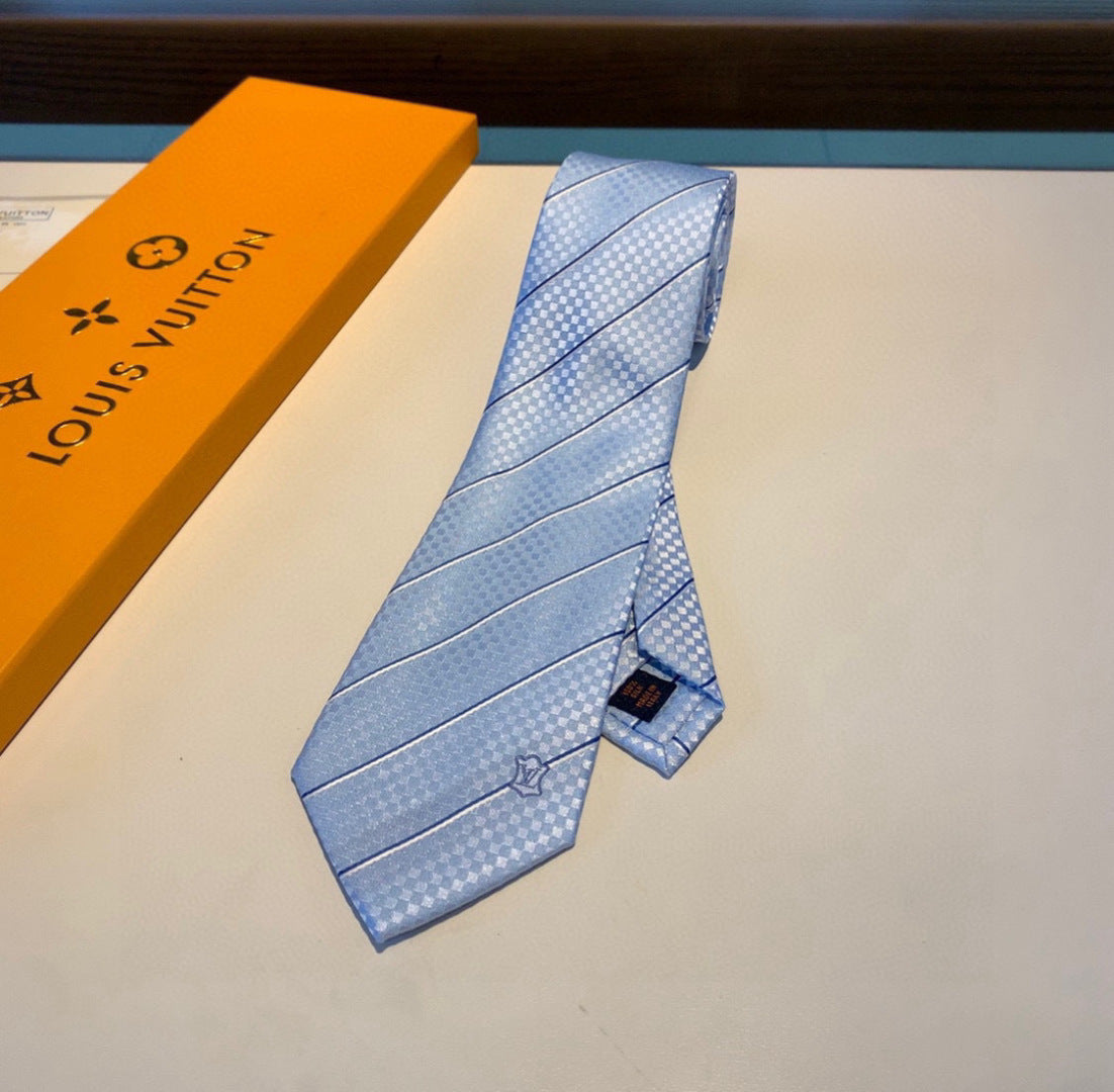 Louis Vuitton ECU Jacquard Silk Tie