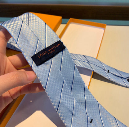 Louis Vuitton ECU Jacquard Silk Tie