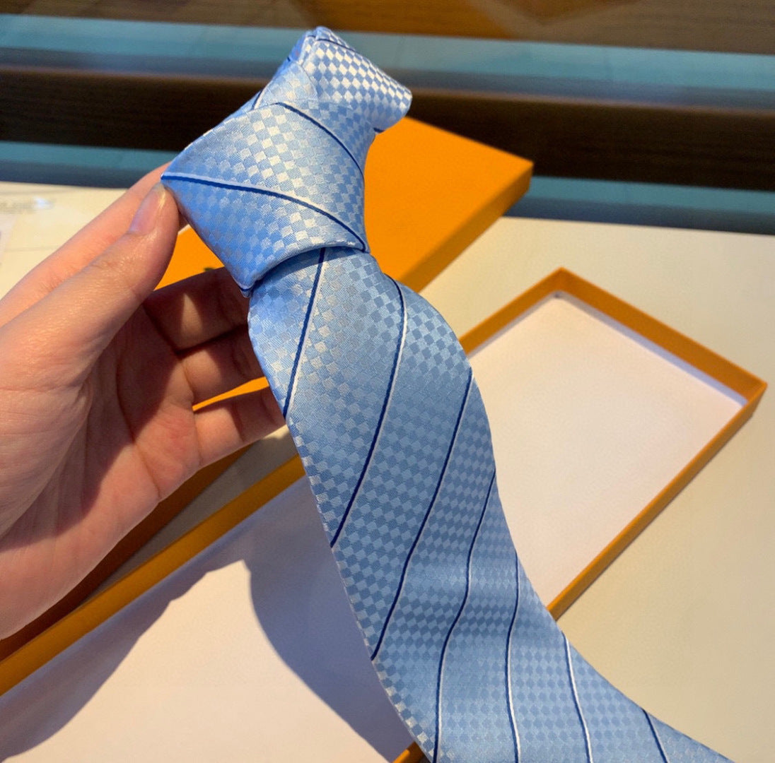 Louis Vuitton ECU Jacquard Silk Tie