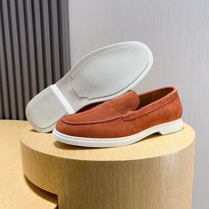 Boss Men's Suede Layered Slip-On Loafers
