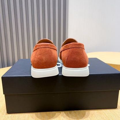 Boss Men's Suede Layered Slip-On Loafers