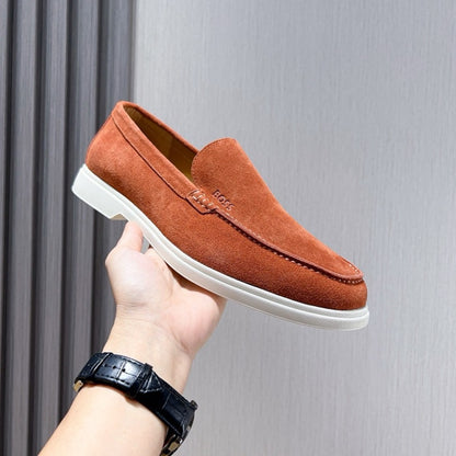 Boss Men's Suede Layered Slip-On Loafers