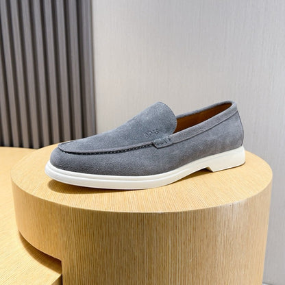 Boss Men's Suede Layered Slip-On Loafers