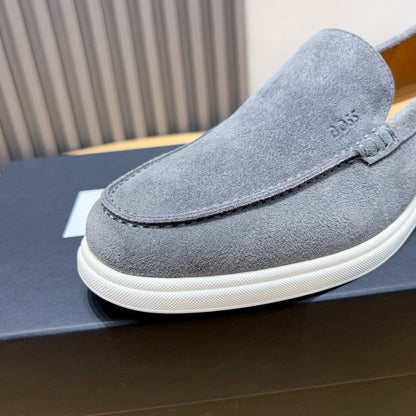 Boss Men's Suede Layered Slip-On Loafers