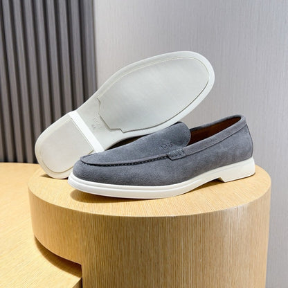 Boss Men's Suede Layered Slip-On Loafers