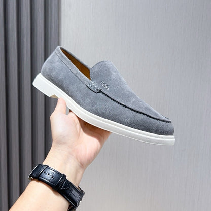 Boss Men's Suede Layered Slip-On Loafers