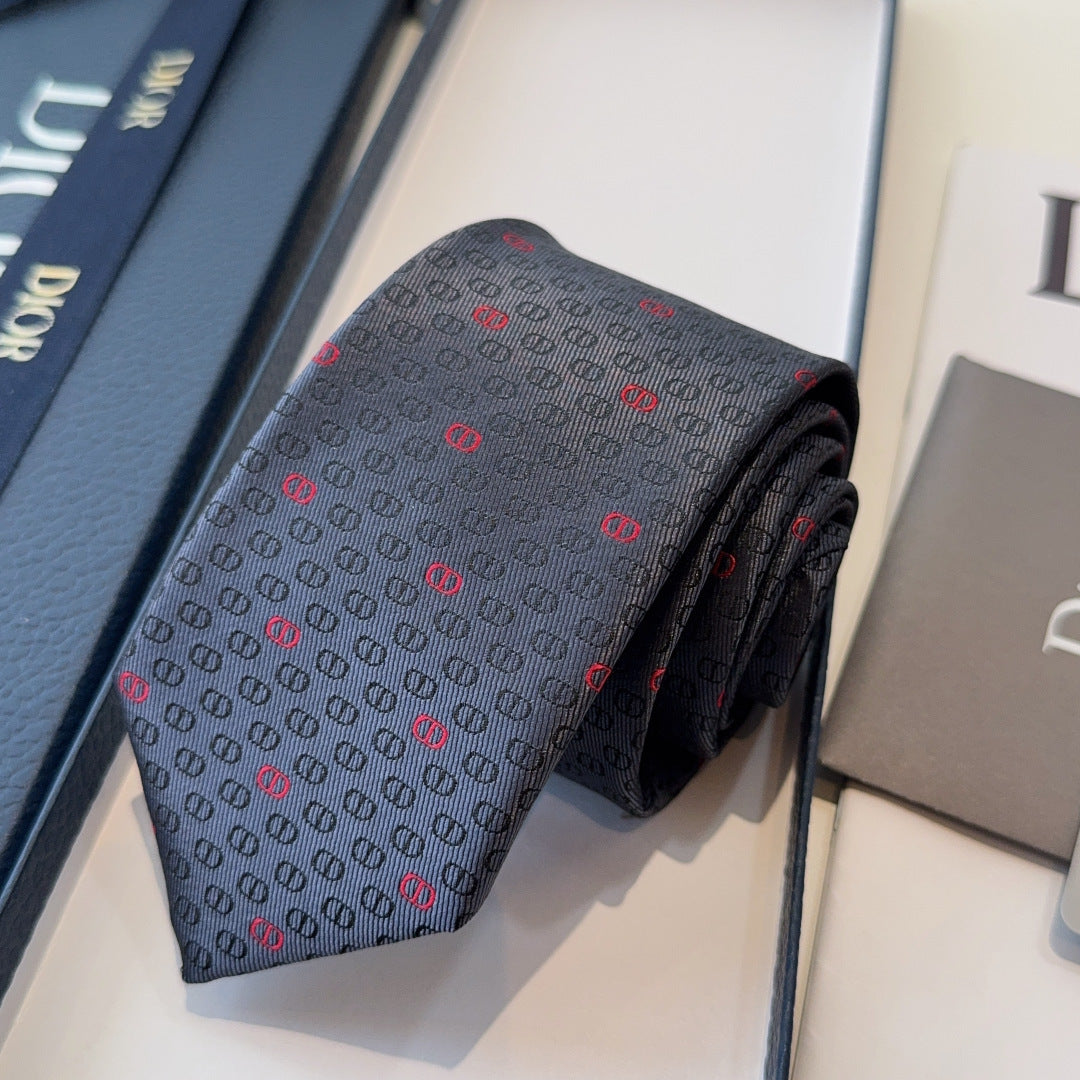 Dior Classic Logo Jacquard Tie