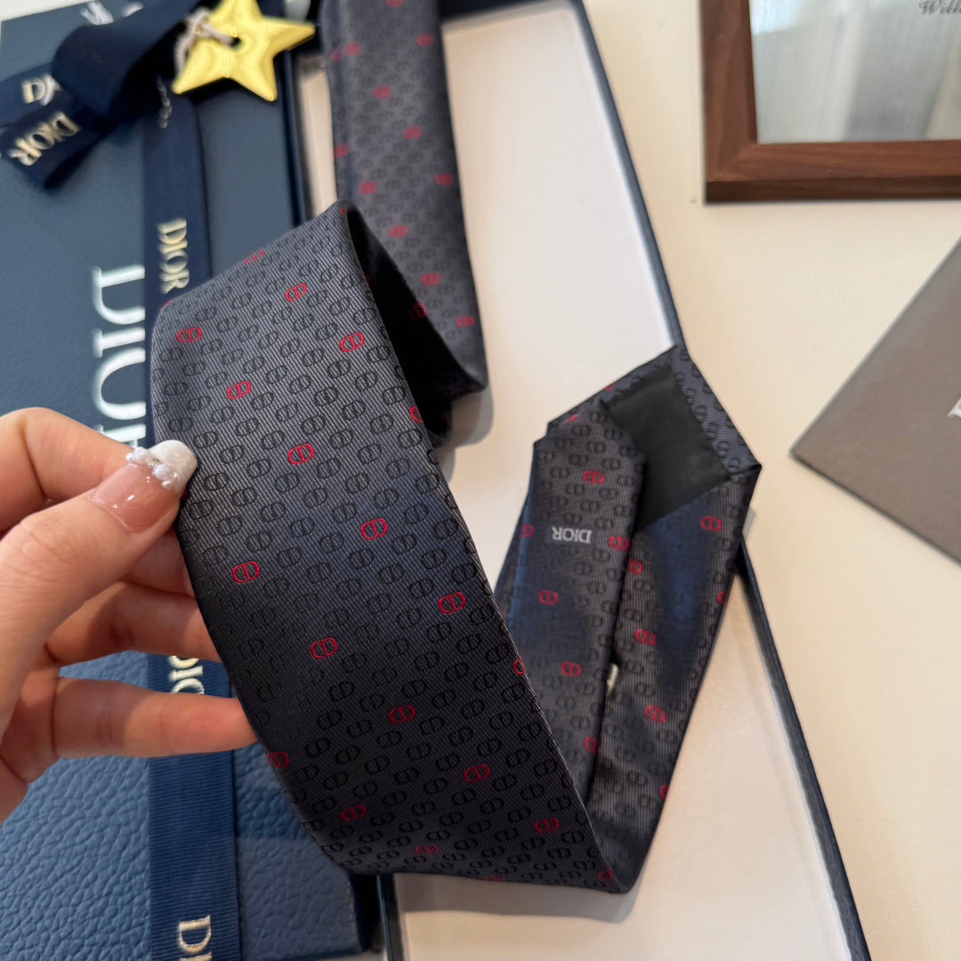 Dior Classic Logo Jacquard Tie