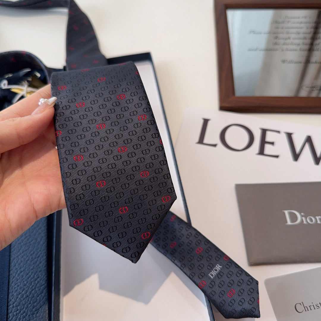 Dior Classic Logo Jacquard Tie