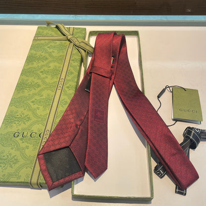 Gucci GG Logo Jacquard Silk Tie