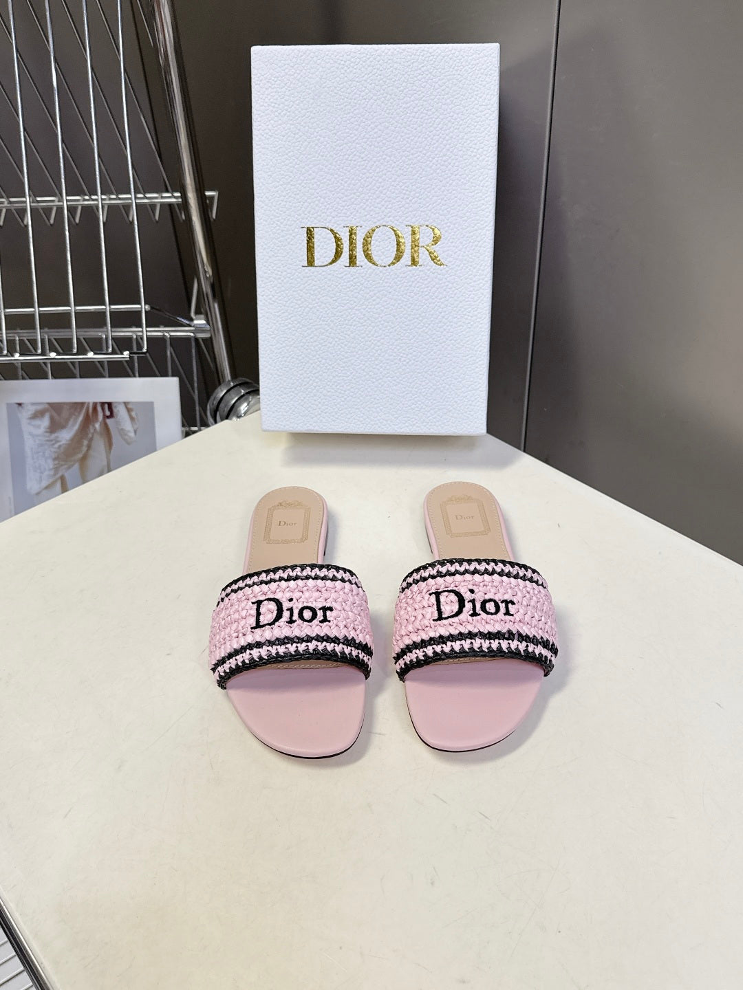 Dior Embroidered Flat Sandals – Spring/Summer Collection