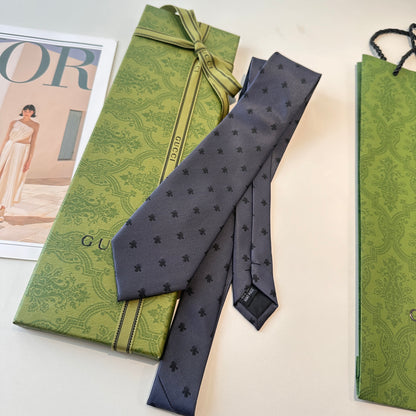 Gucci Bee Jacquard Silk Tie