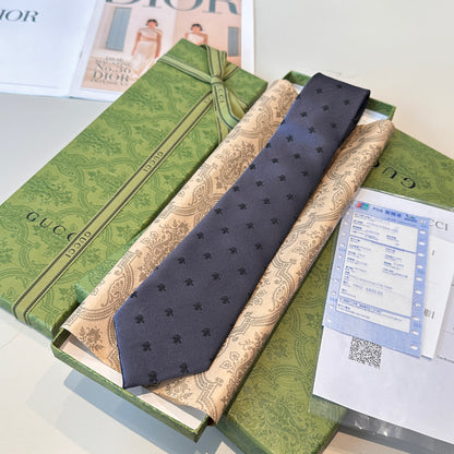 Gucci Bee Jacquard Silk Tie