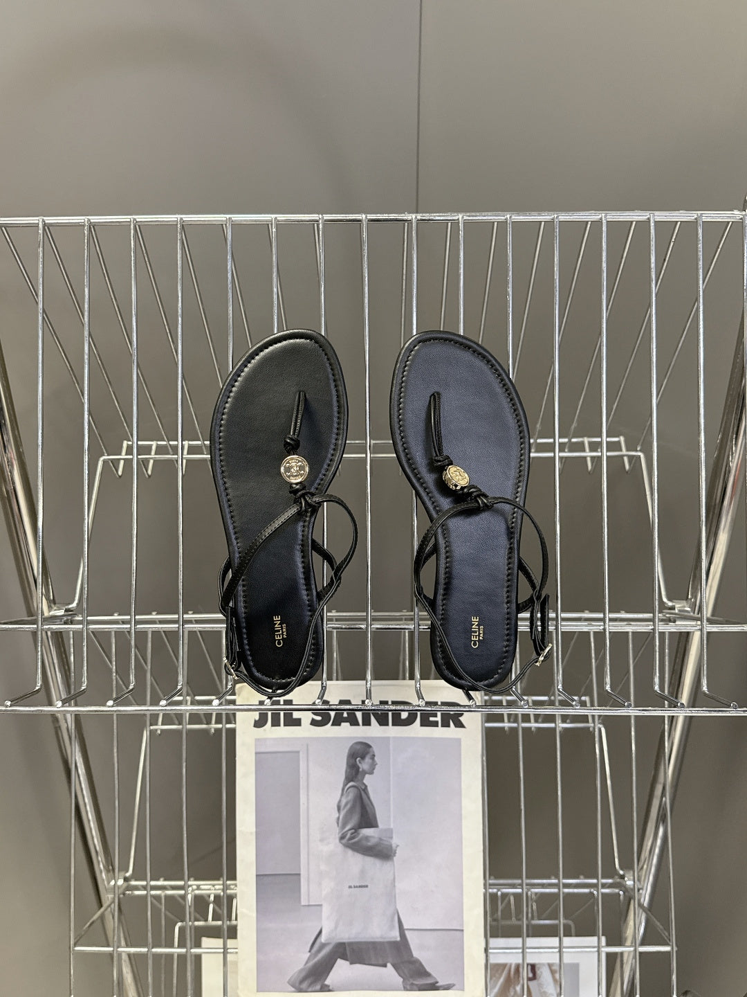 Celine Triomphe T-Strap Flat Sandals – Spring/Summer Collection