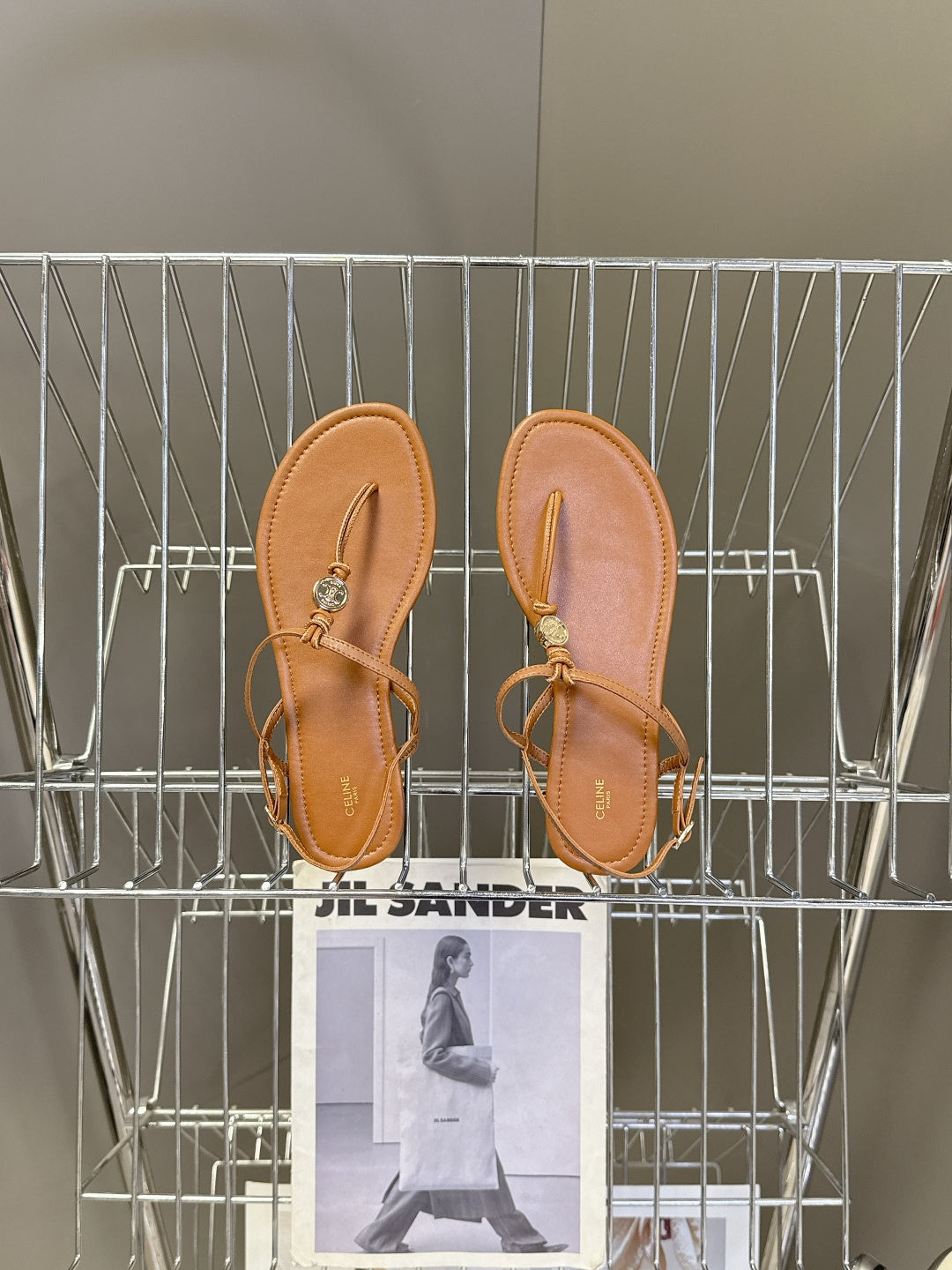 Celine Triomphe T-Strap Flat Sandals – Spring/Summer Collection
