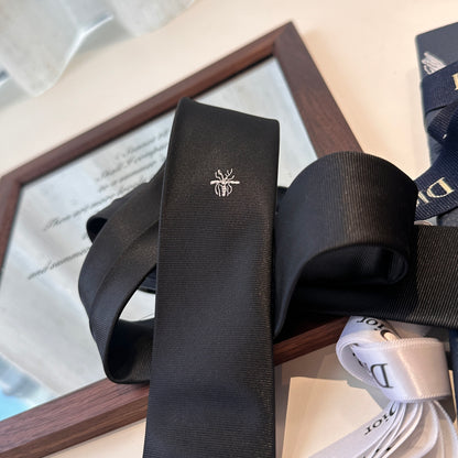 Dior Men's Minimalist Logo Jacquard Tie