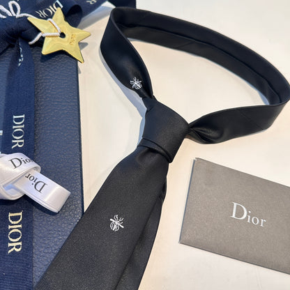 Dior Men's Minimalist Logo Jacquard Tie
