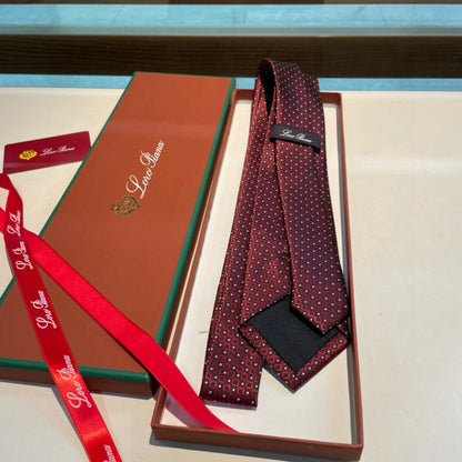 Loro Piana Polka Dot Silk Tie