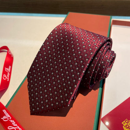 Loro Piana Polka Dot Silk Tie