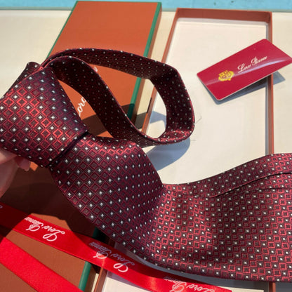 Loro Piana Polka Dot Silk Tie