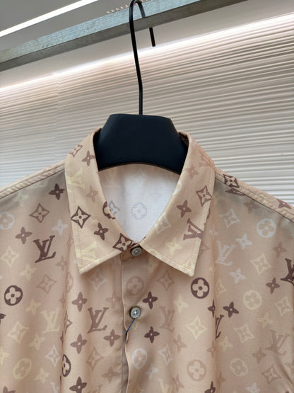 Louis Vuitton Monogram All-Over Print Beach Shirt