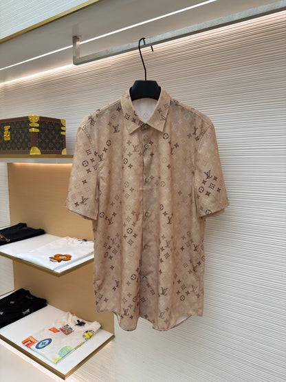 Louis Vuitton Monogram All-Over Print Beach Shirt