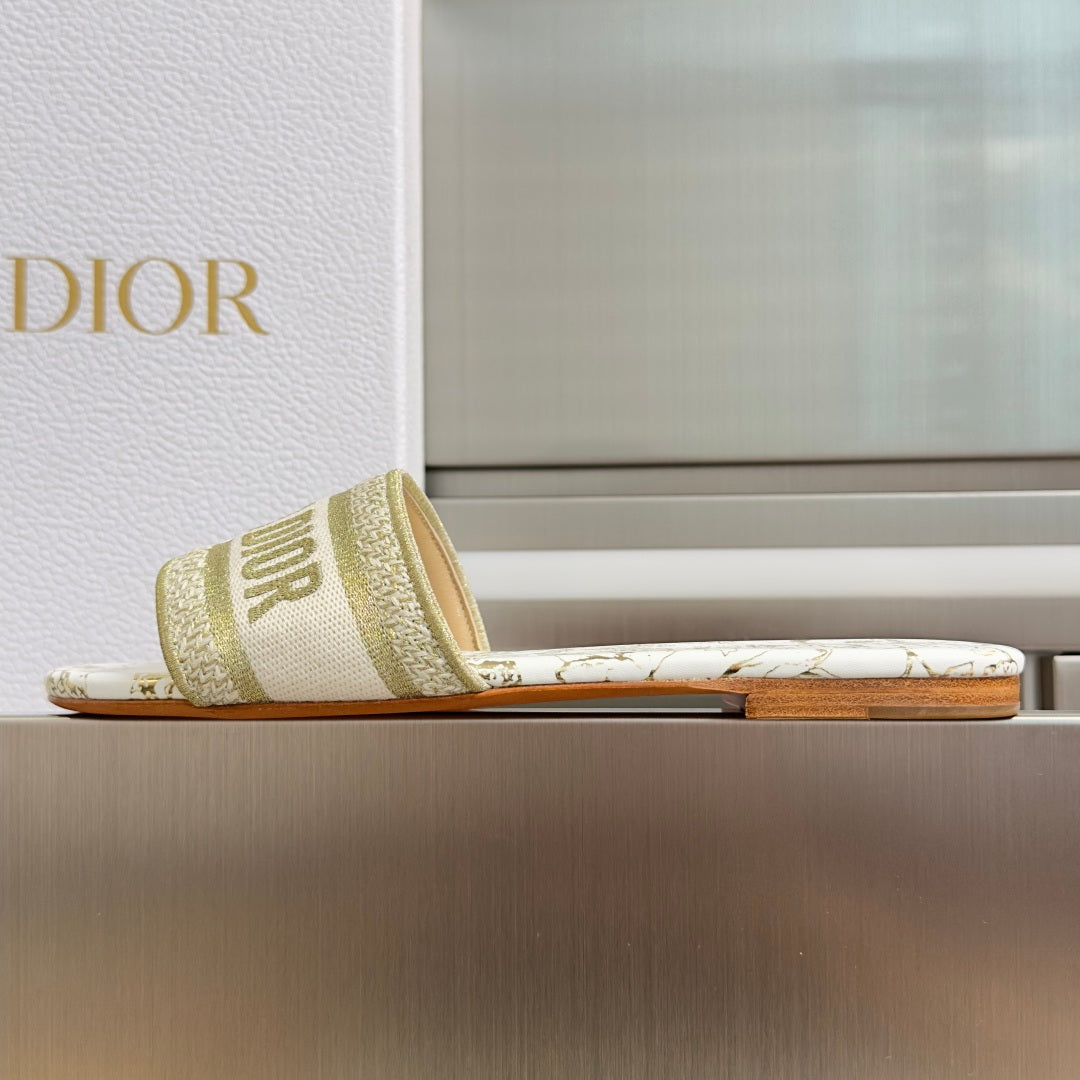 Dior Dway Embroidered Flat Slides – Spring/Summer 2026 Collection