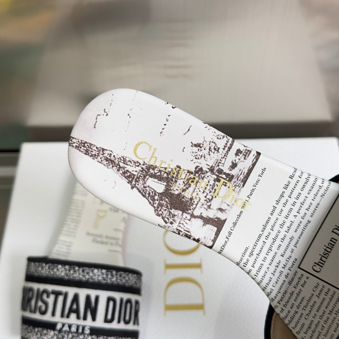 Dior Dway Embroidered Flat Sandals – Spring/Summer Collection – 2026SS