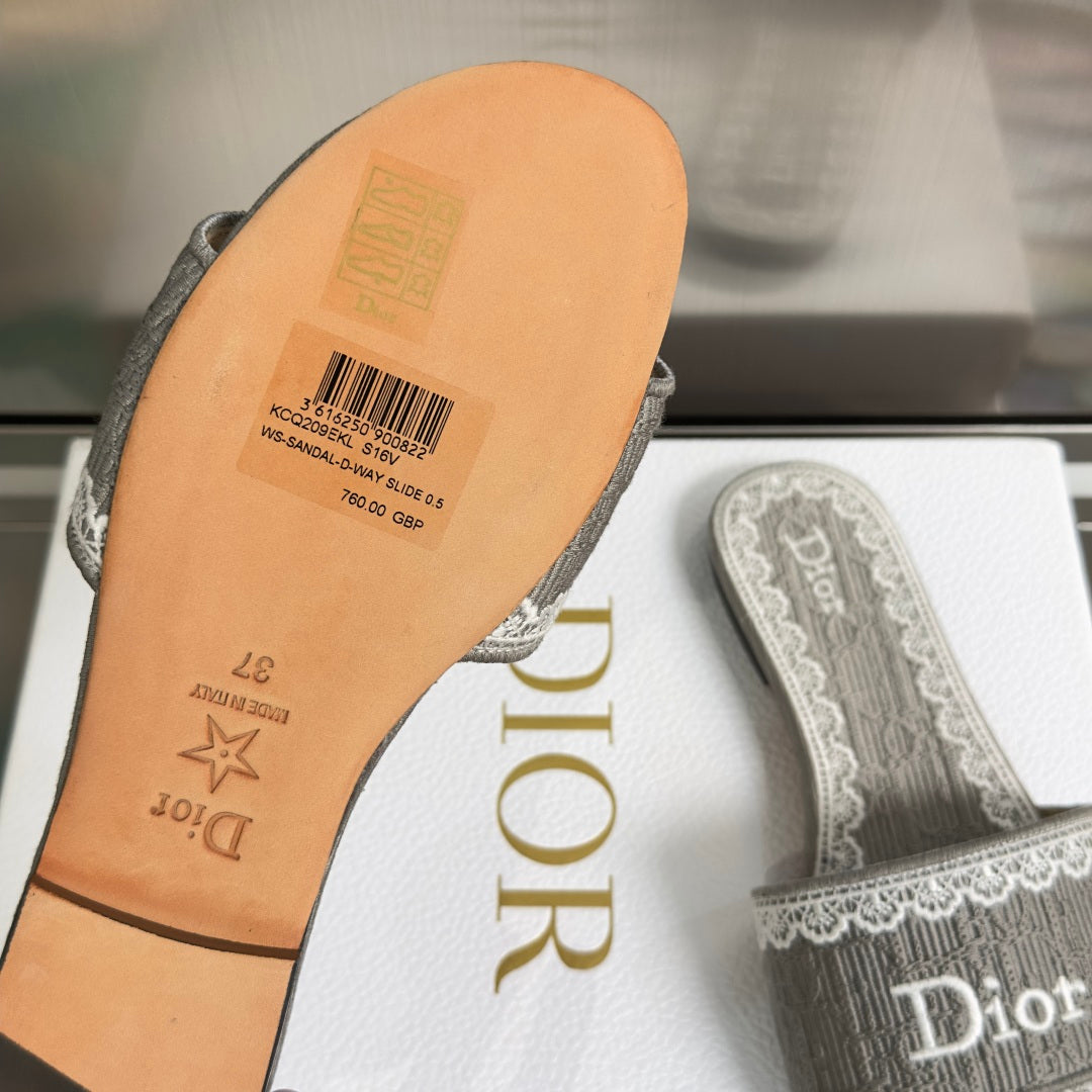 Dior Dentelle Lace Flat Slides – Summer 2026