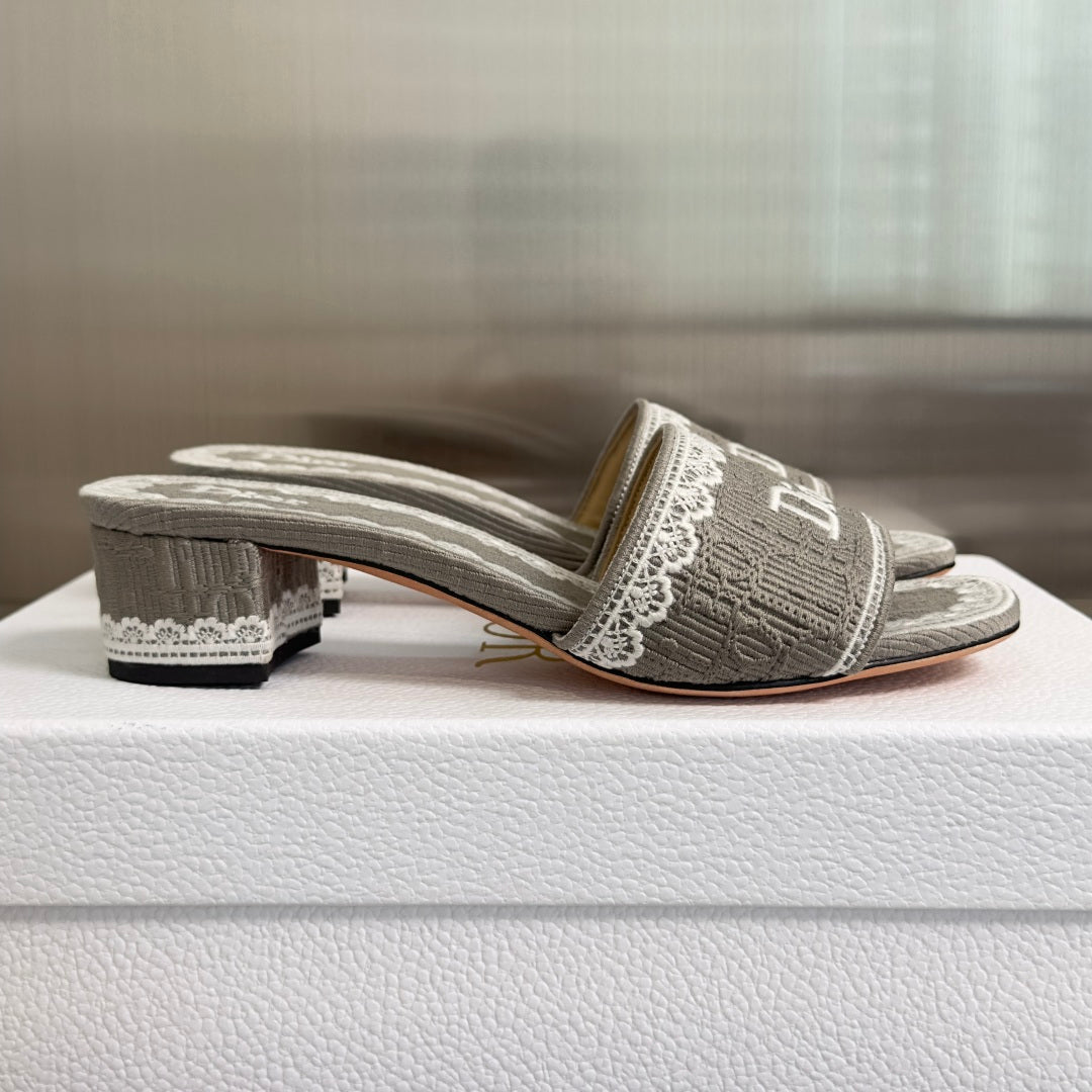 Dior Dentelle Lace Flat Sandals – Summer Collection – 2026