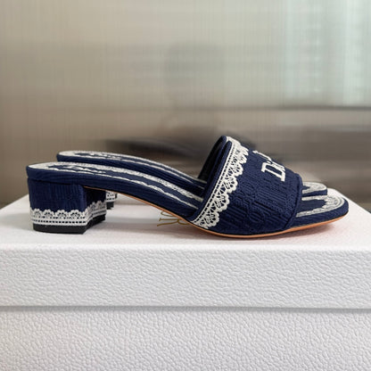 Dior Dentelle Lace Flat Sandals – Summer Collection – 2026