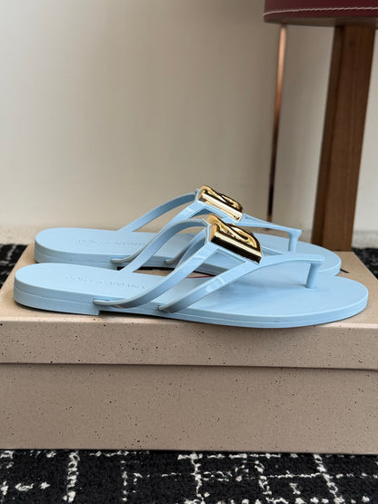 Dolce & Gabbana Jelly Thong Sandals – Spring/Summer Collection