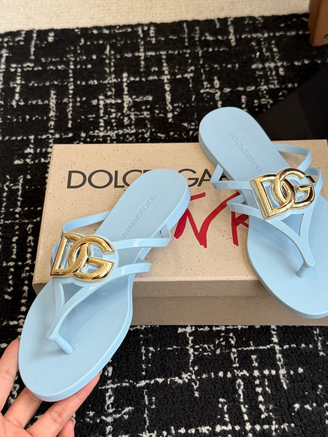 Dolce & Gabbana Jelly Thong Sandals – Spring/Summer Collection