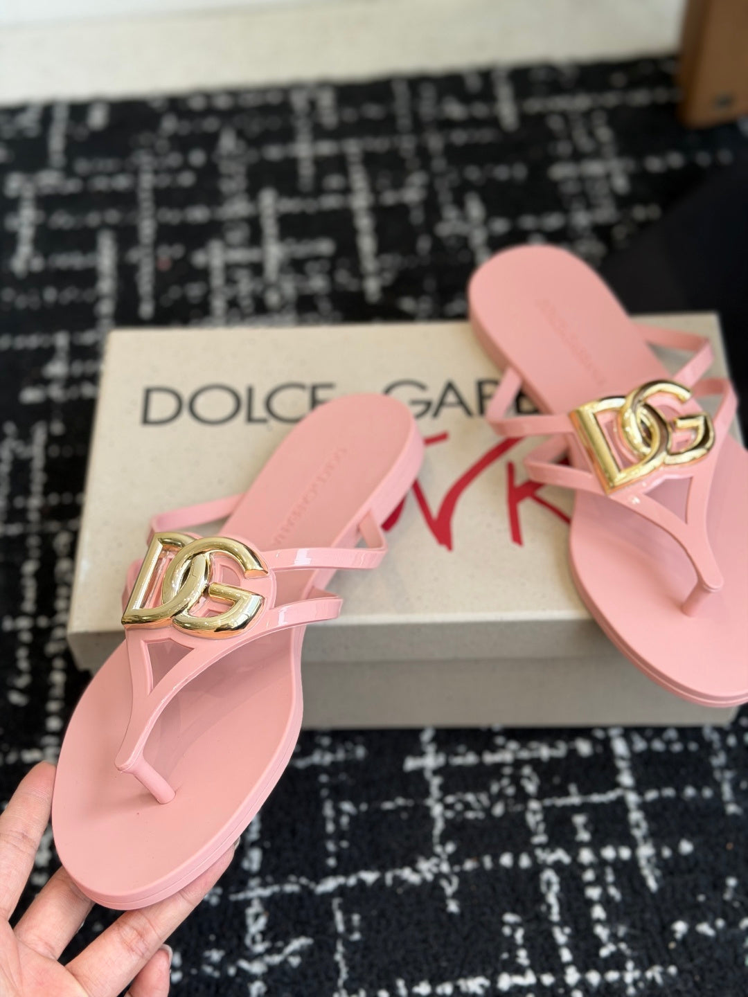 Dolce & Gabbana Jelly Thong Sandals – Spring/Summer Collection