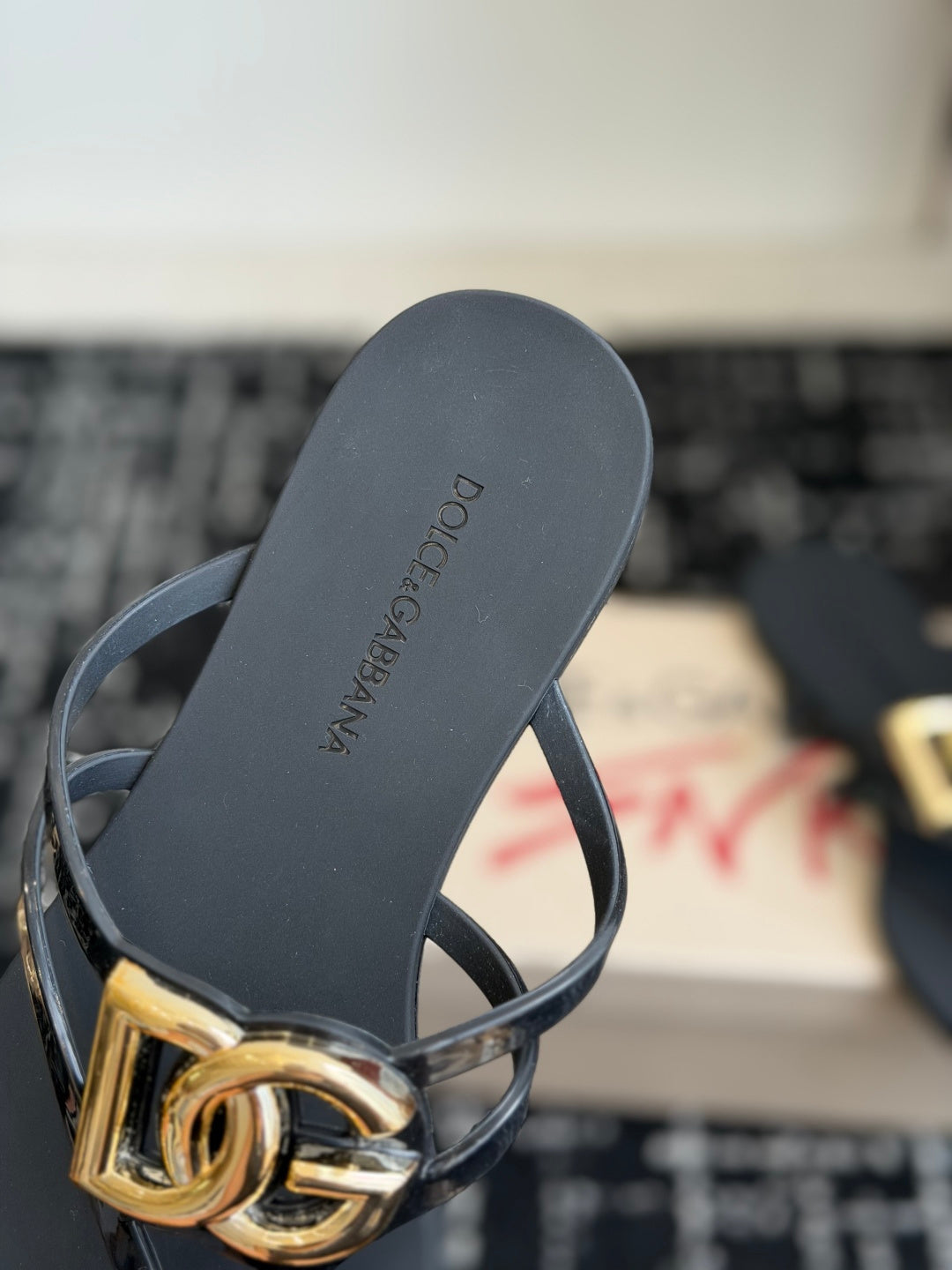 Dolce & Gabbana Jelly Thong Sandals – Spring/Summer Collection