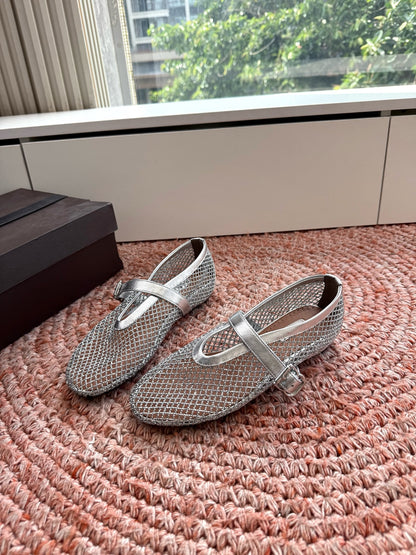 Alaïa Hidden Heel Fishnet Mules – 2026SS
