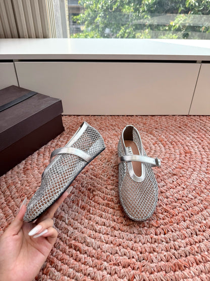 Alaïa Hidden Heel Fishnet Mules – 2026SS