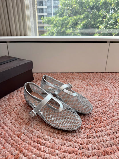 Alaïa Hidden Heel Fishnet Mules – 2026SS