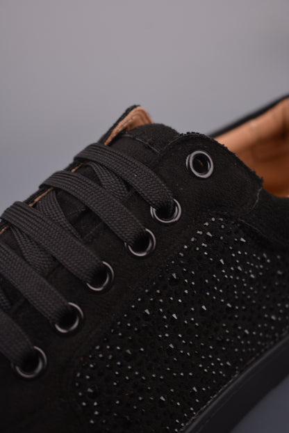 Christian Louboutin Rhinestone Low-Top Sneakers
