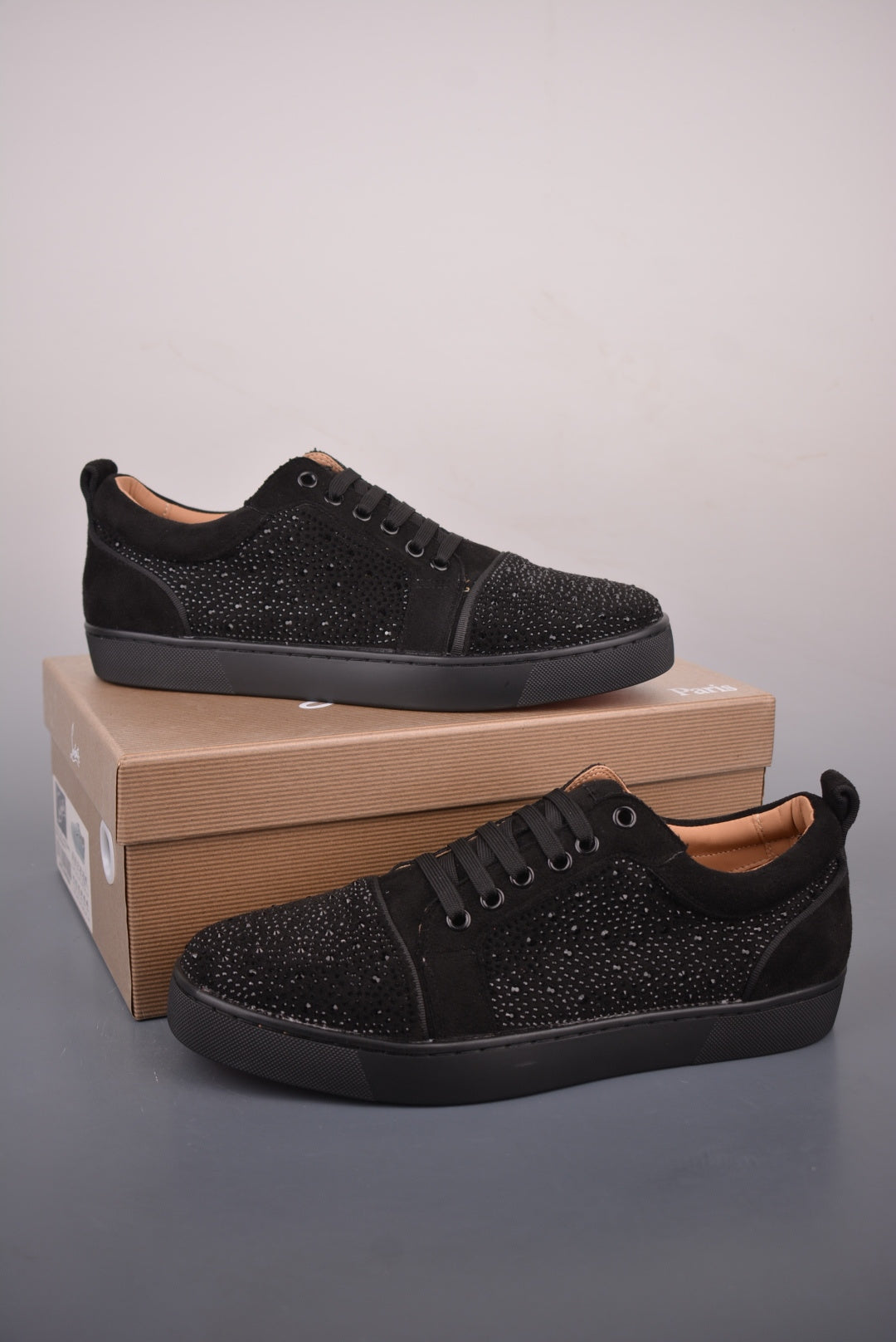 Christian Louboutin Rhinestone Low-Top Sneakers