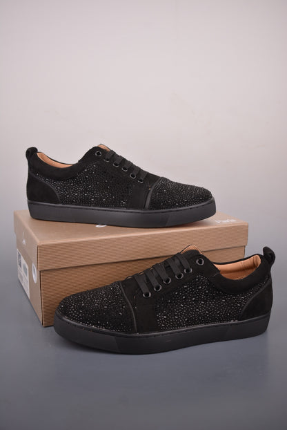 Christian Louboutin Rhinestone Low-Top Sneakers