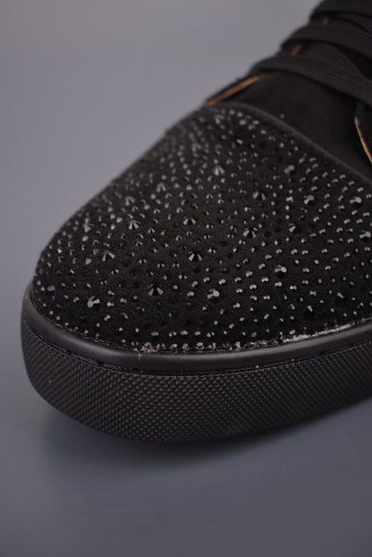 Christian Louboutin Rhinestone Low-Top Sneakers