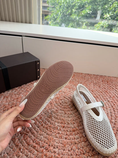 Alaïa Woven Fishnet Mules – 2026 Spring/Summer Collection