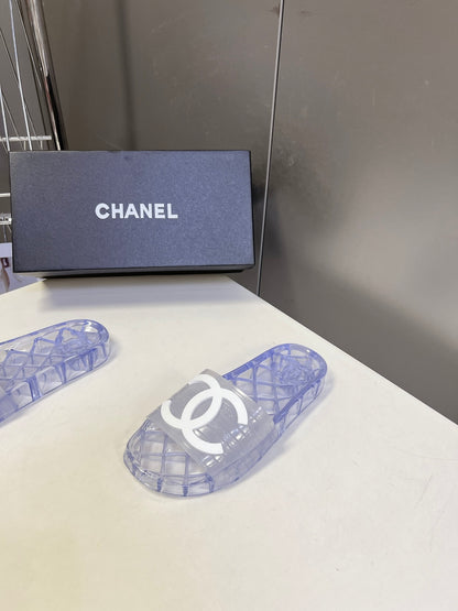 Chanel Classic PVC Jelly Slides – Spring/Summer Collection