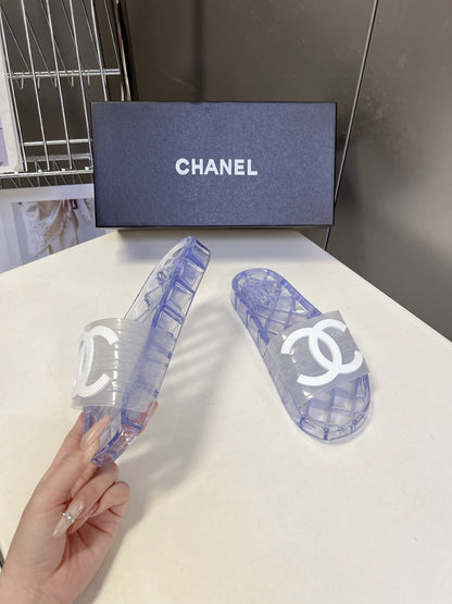 Chanel Classic PVC Jelly Slides – Spring/Summer Collection